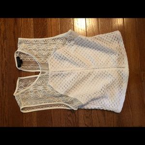 TopShop tulle lace fishnet top